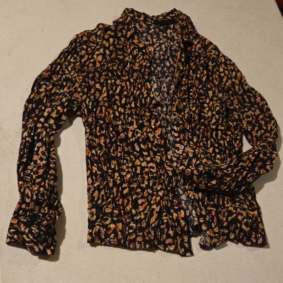 Jane and Delancey Animal Print Blouse - Picture 1 of 10